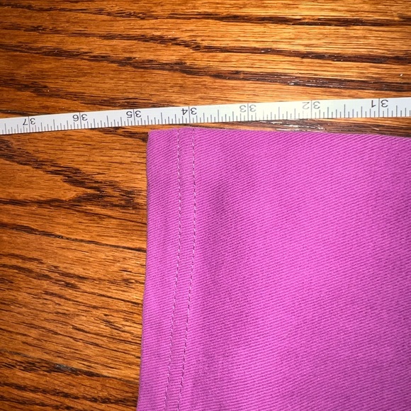 Versace Collection Imported Purple Cotton Embroidered Pocket Detail Jeans - Picture 8 of 12